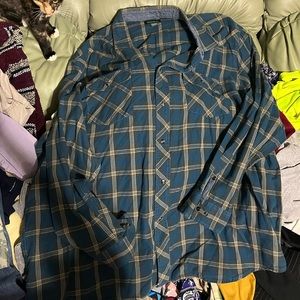 XXL long sleeve button-up